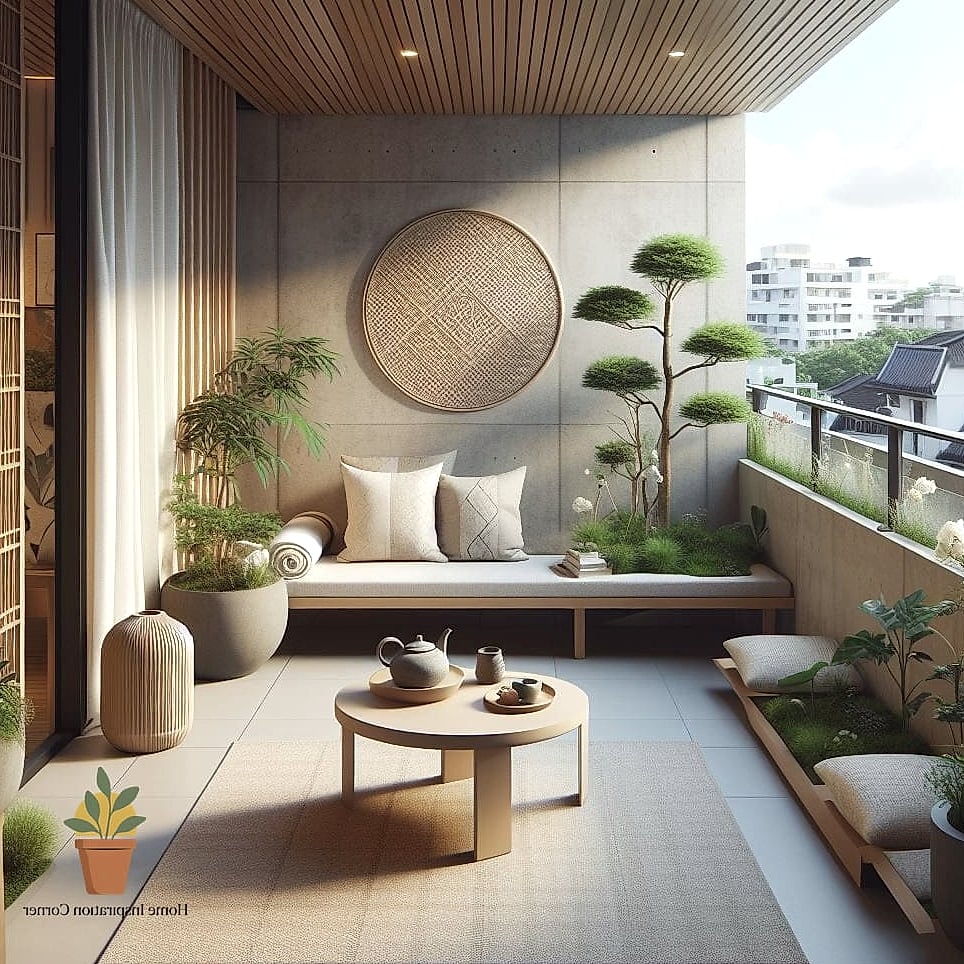 Minimalist Japandi-Style Terrace