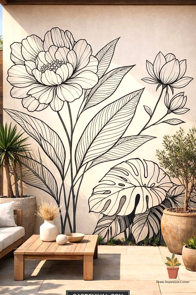 Minimalist Line Art Murals