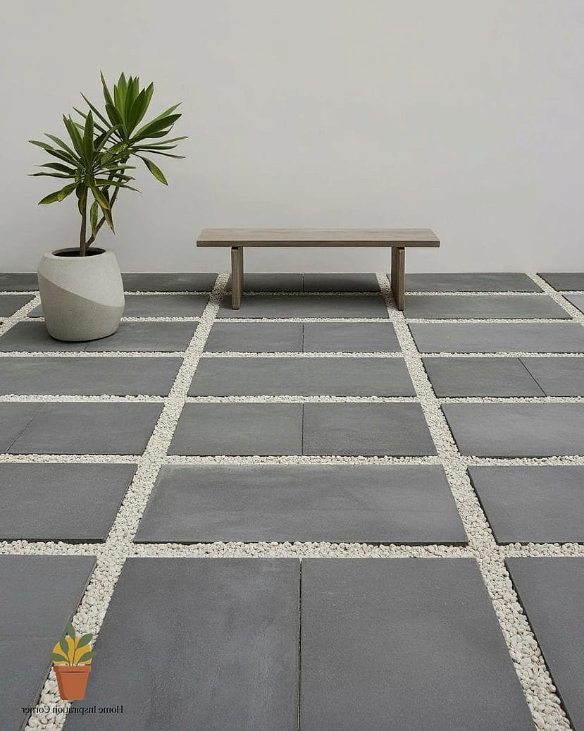 20 Paver Patio Ideas Ideas That Work in Any Size Home 19 Minimalist Paver Patio with a Single Accent Tree
