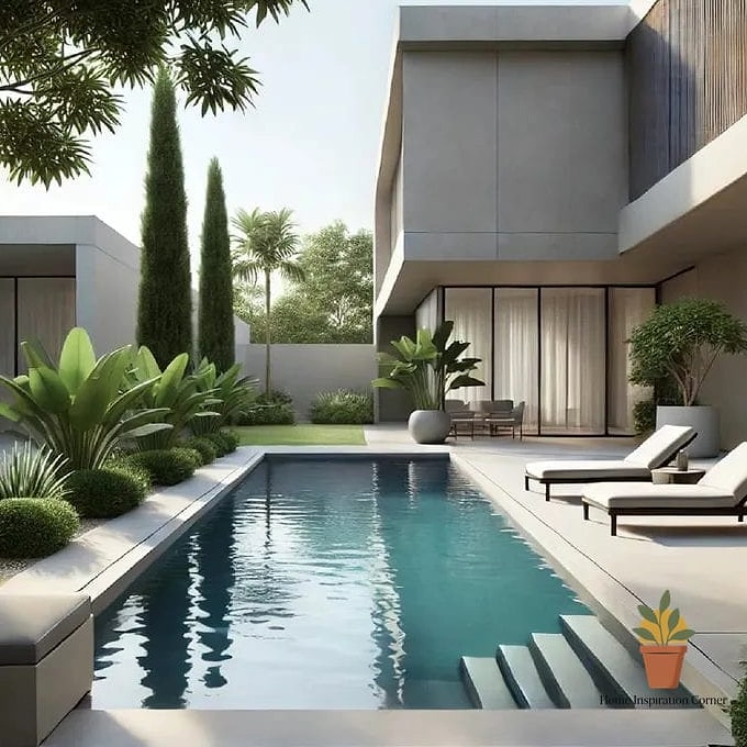 Minimalist Pools with Clean Concrete Coping