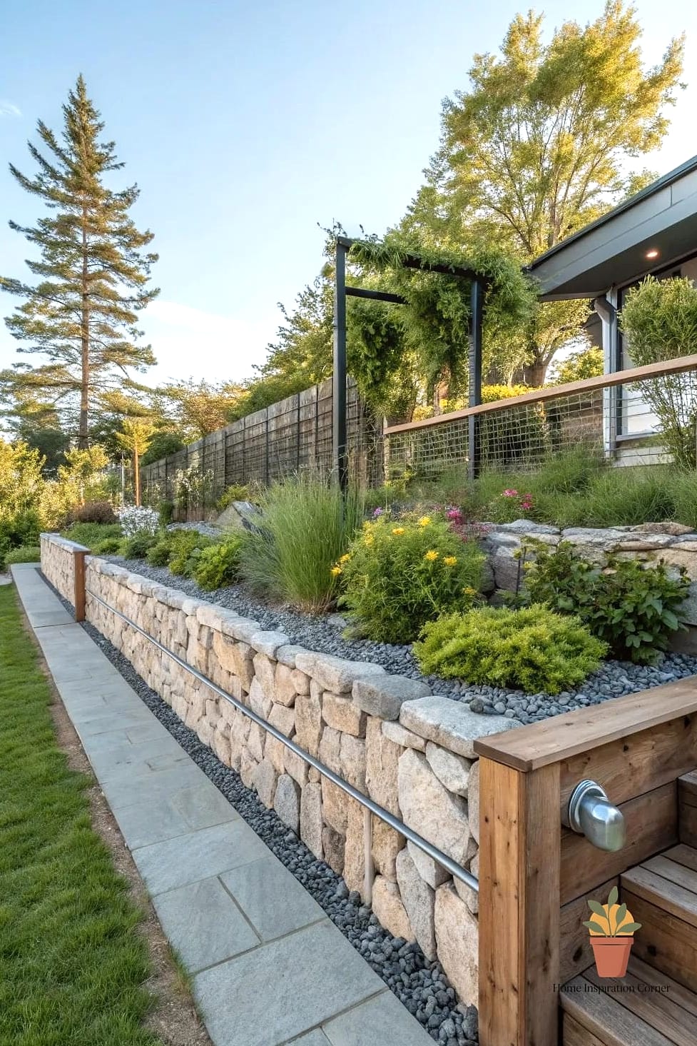 11 Backyard Retaining Walls Ideas That Will Transform Your Space 12 Mixed-Material Retaining Walls