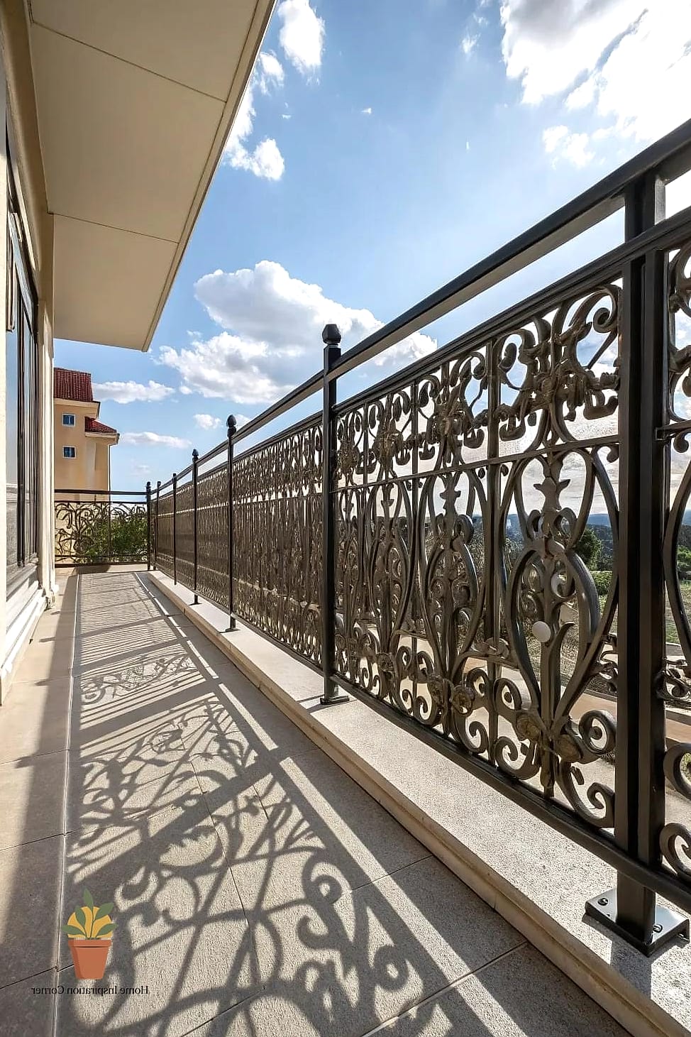 Mixed Metal and Wood Combo Railing