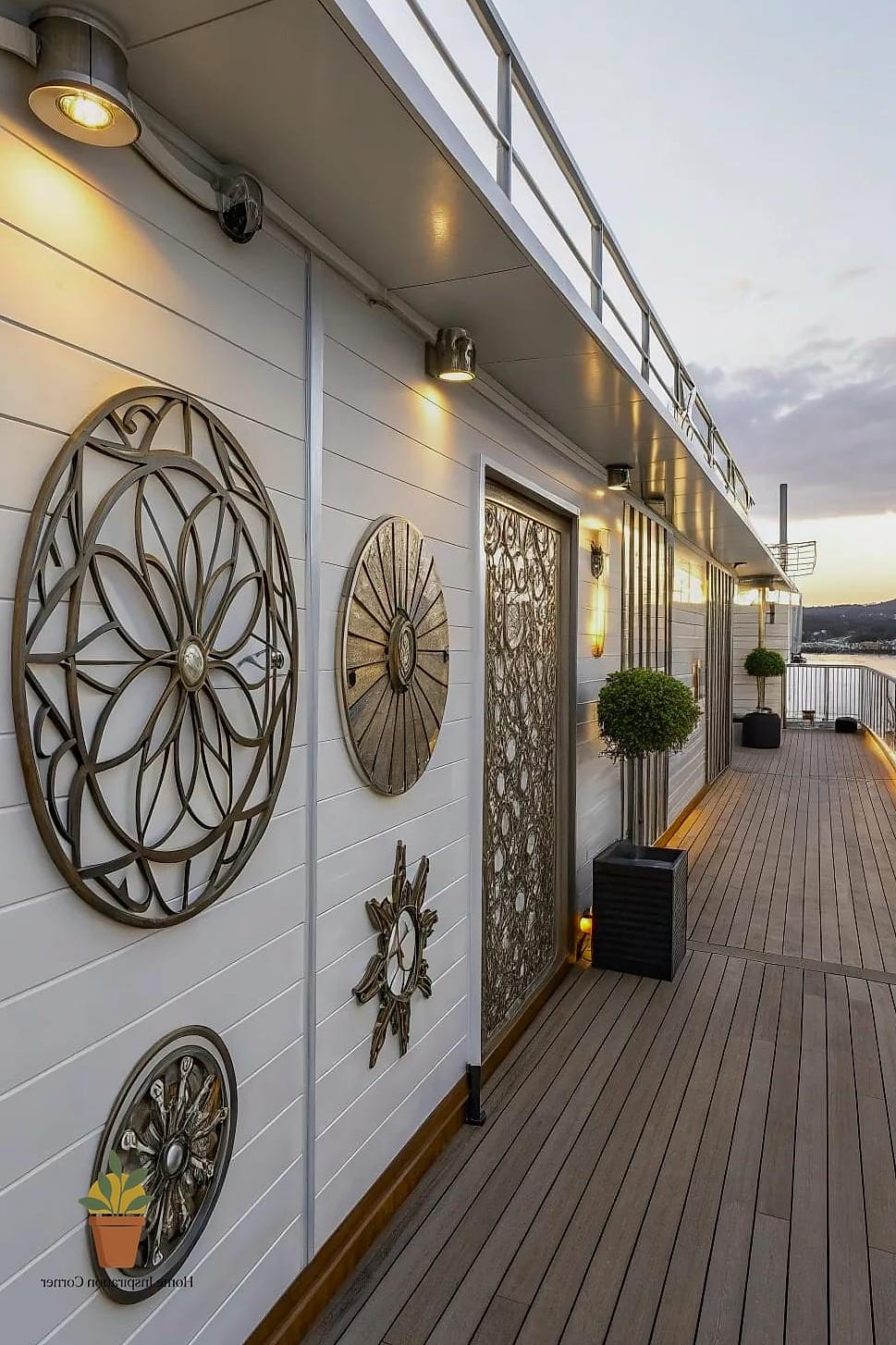 18 Deck Decor Designs That Maximize Style and Function 7 Mixed Metal Outdoor Furniture
