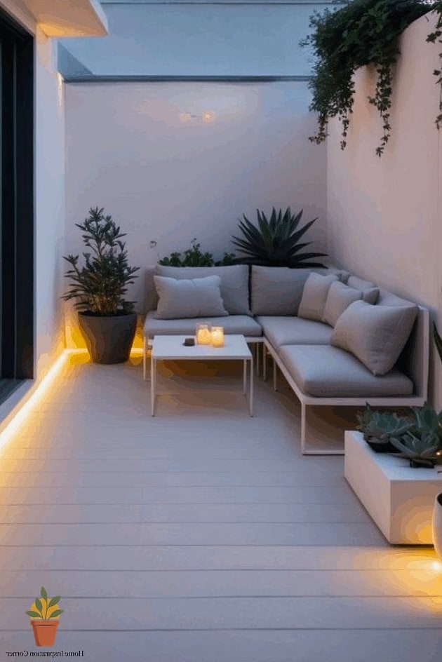 Modern Minimalist Patio with Clean Lines