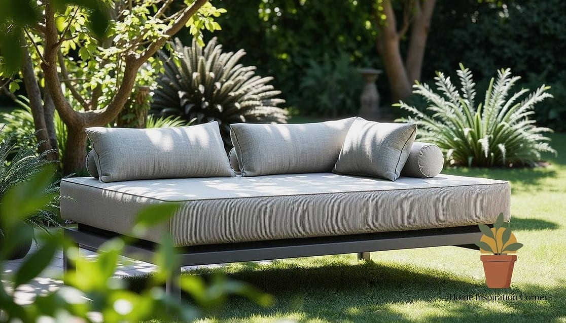 21 Outdoor Daybed Inspiration Boards You'll Want to Copy 11 Modern Sling-Style Daybed