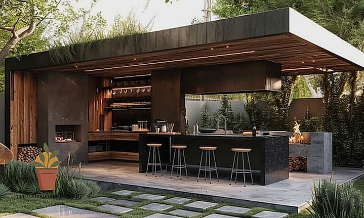 23 Creative Dapur Outdoor Ideas You Haven't Seen Before 12 Modular Kitchen Cart System Instead of Fixed Islands