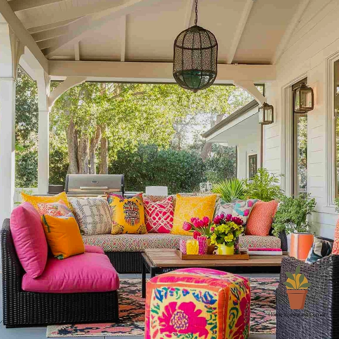 Multicolor Outdoor Curtain Panels