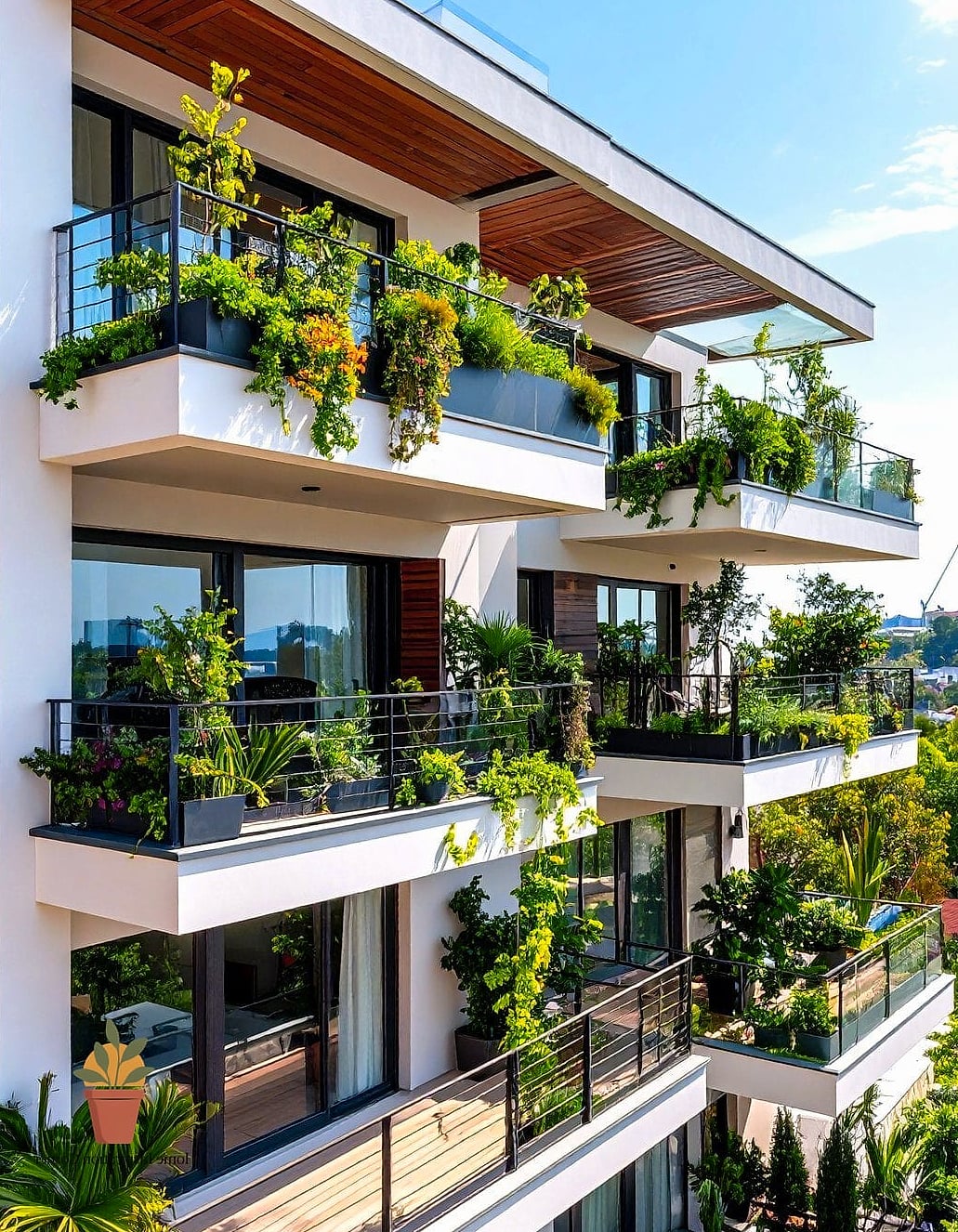 Multi-Level Plant Shelving
