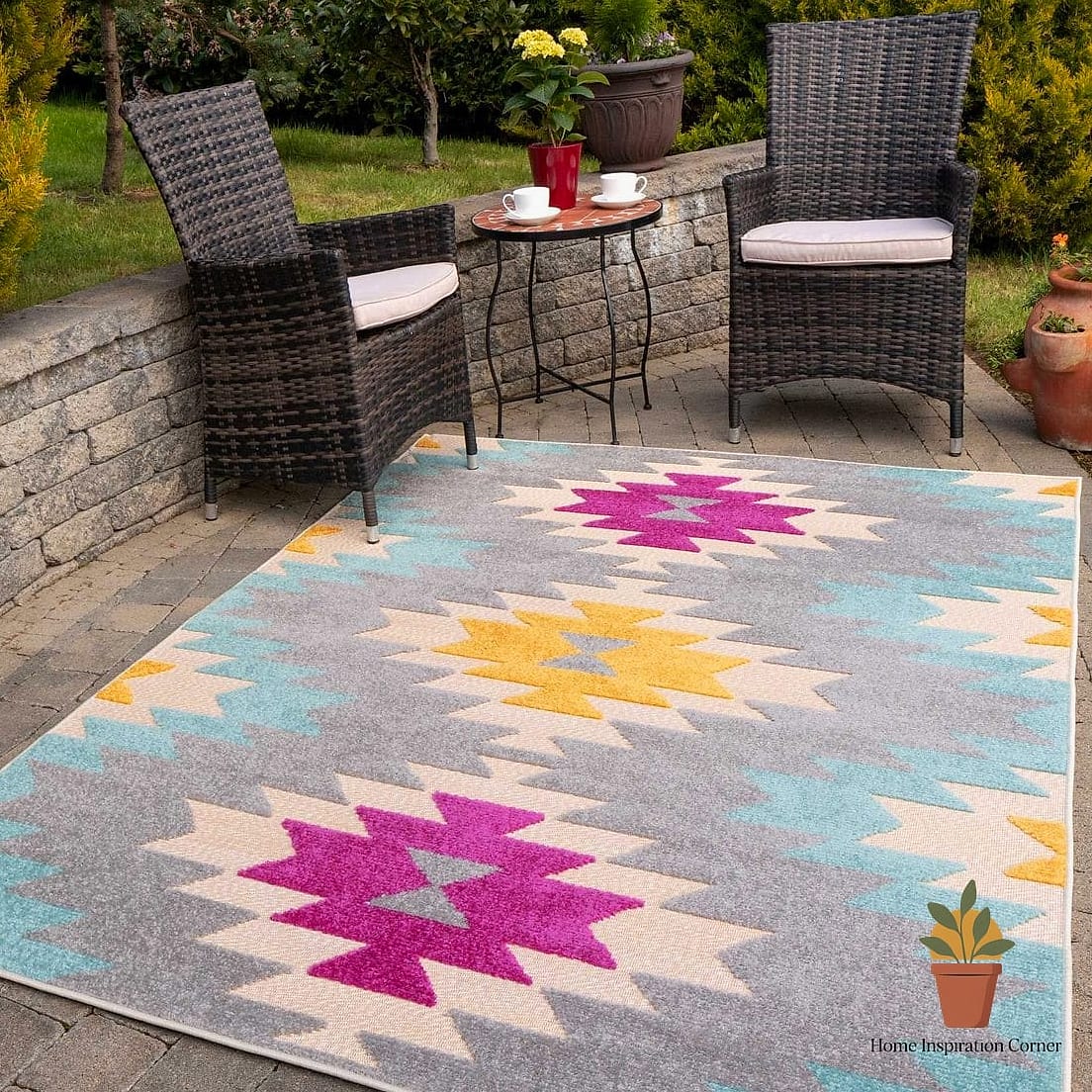 Multi-Rug Zones for Large Patios