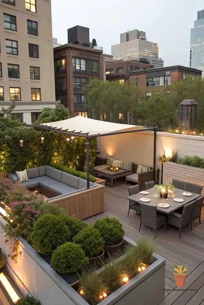A Multi-Zone Layout for Larger Terraces
