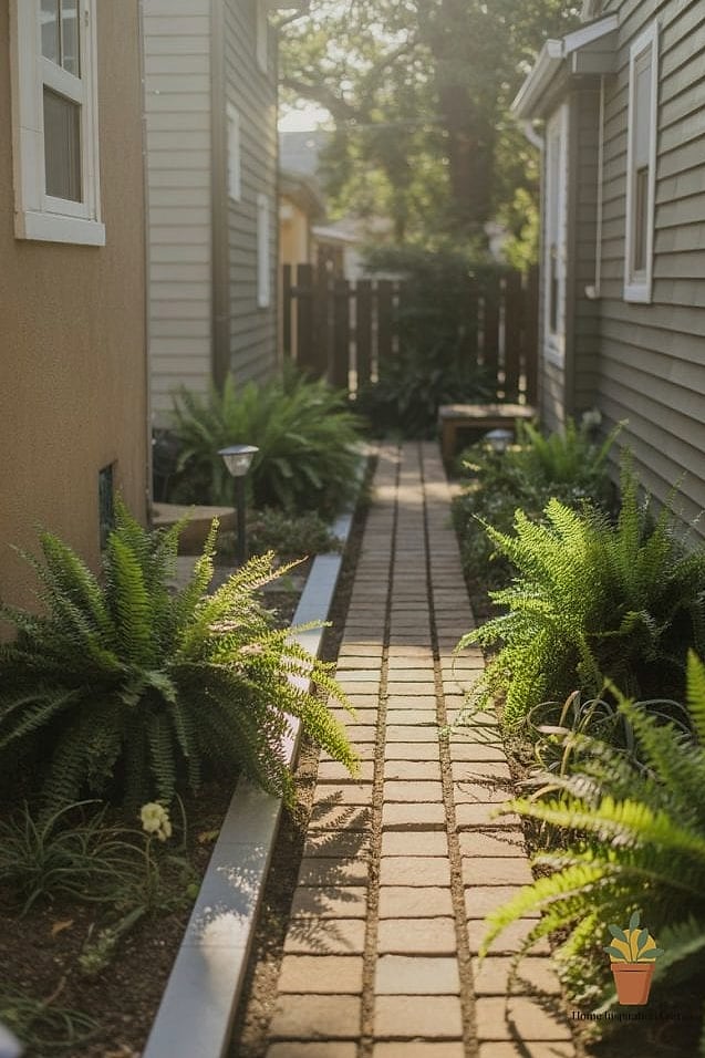 Narrow Side Yard Patio