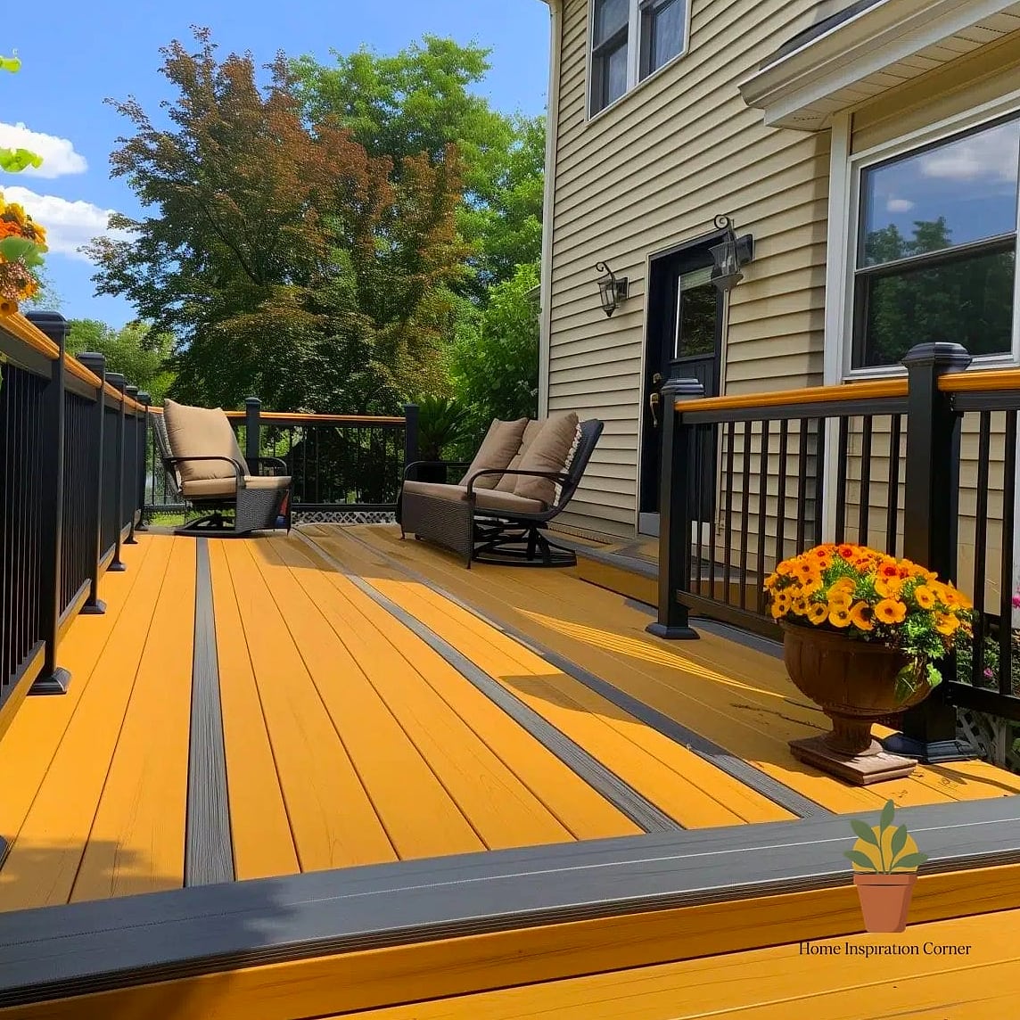 30 Deck Colors Ideas Paint Looks We're Obsessed With This Year 9 Natural Honey Tone