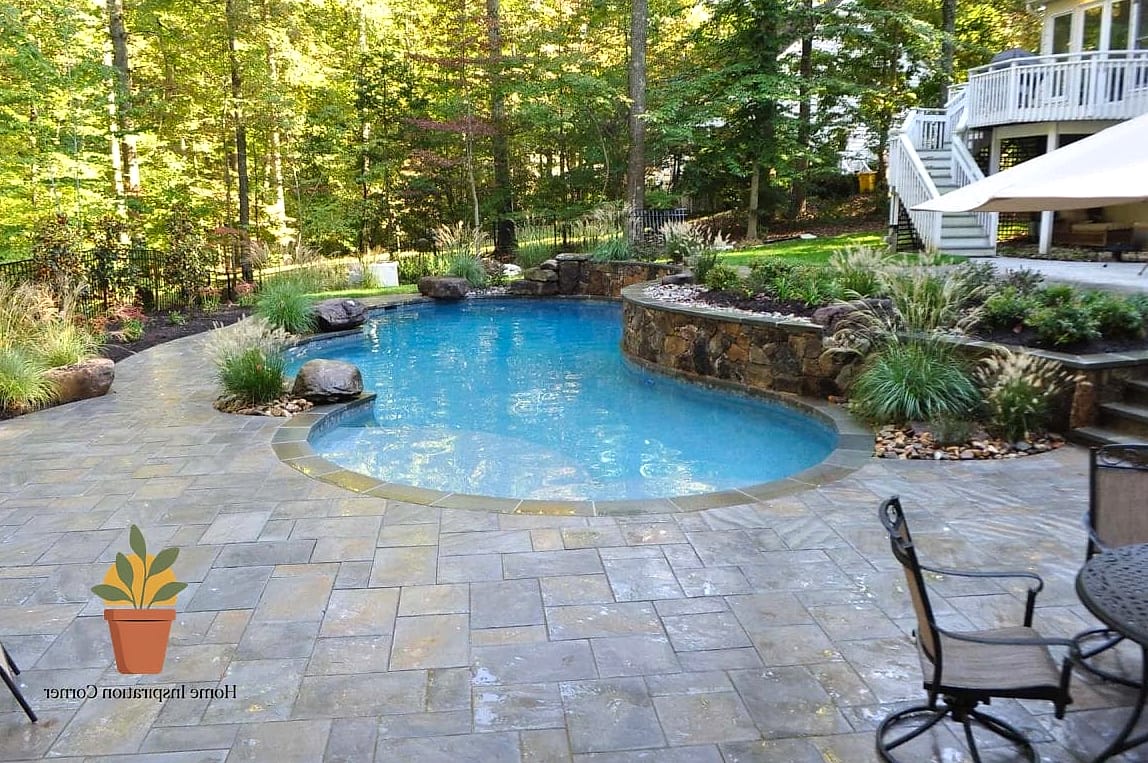 Natural Stone Pool Deck