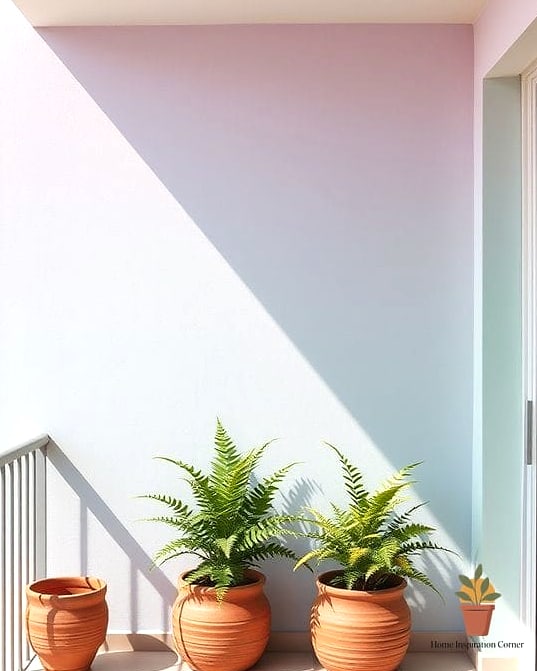 18 Balcony Wall Painting Ideas Ideas That Work in Any Size Home 8 Ombre Wash for a Painterly Effect