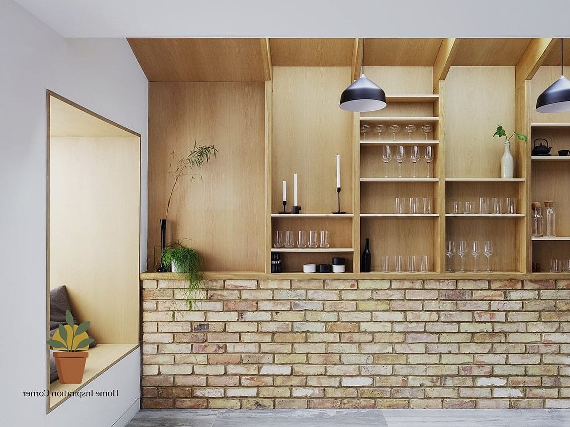 Open Shelving Instead of Upper Cabinets