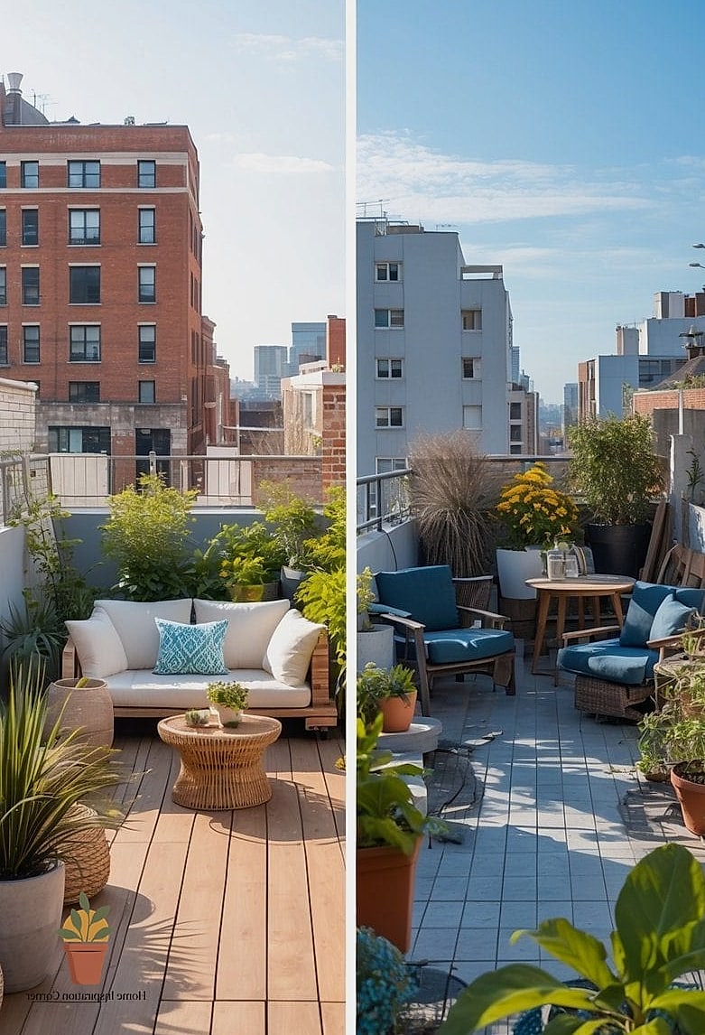 22 Terrace Decoration Before and After Transformations to Inspire 22 Outdated Terrace Rail Gets a Cable Wire Upgrade