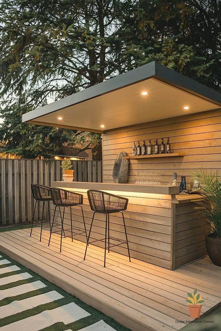 15 Patio Decorating Ideas Photos That Will Inspire Your Next Project 13 An Outdoor Bar Cart Setup