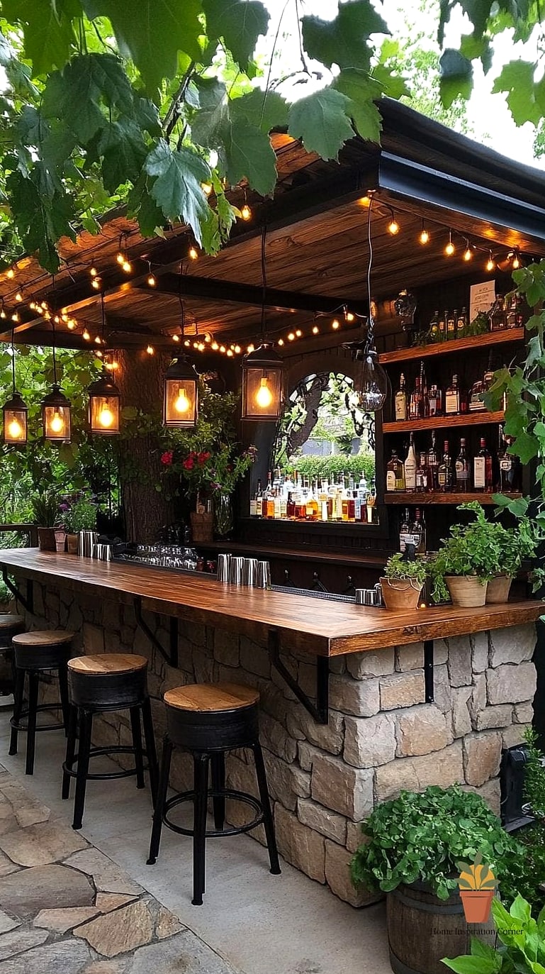 22 Patio Decor Ideas That Will Transform Your Space 13 Outdoor Bar Cart