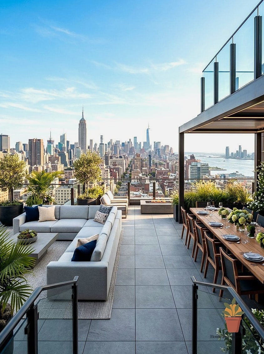 27 Penthouse Terrace Ideas Designs You Need to See Right Now 18 Outdoor Bar Cart for Easy Entertaining