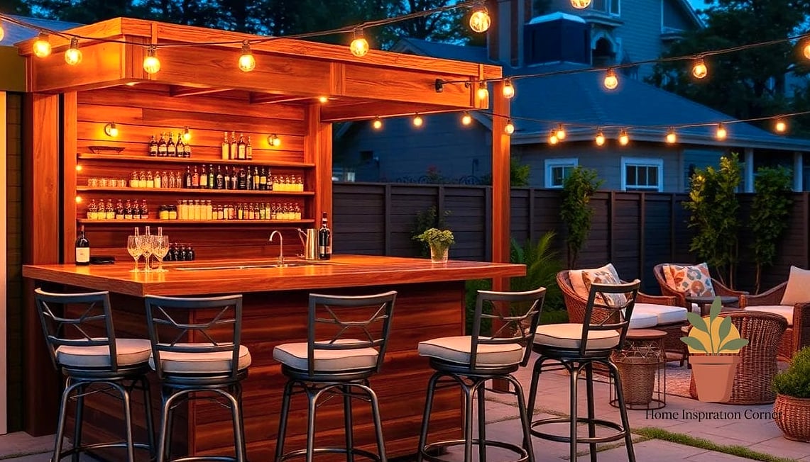 Outdoor Bar Cart for Drinks and Sides
