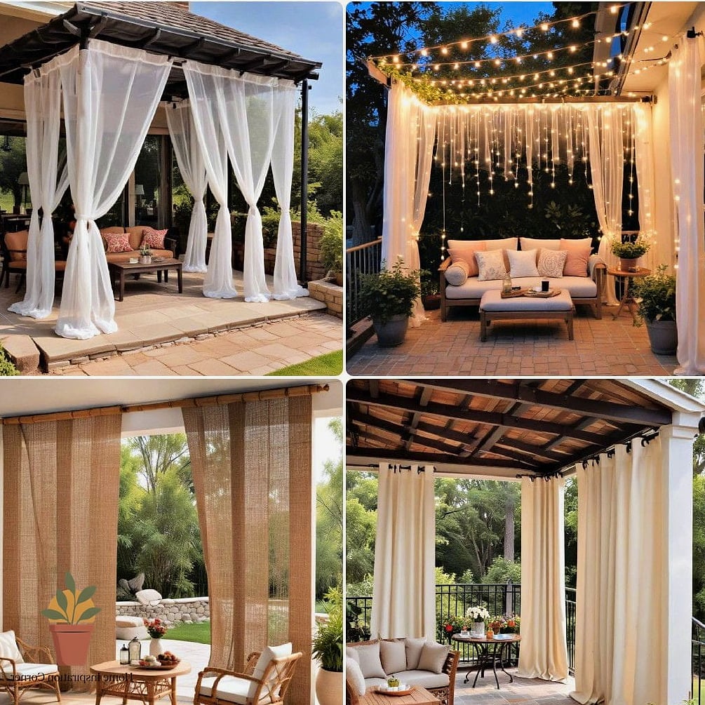 Outdoor Curtains for Softness and Privacy