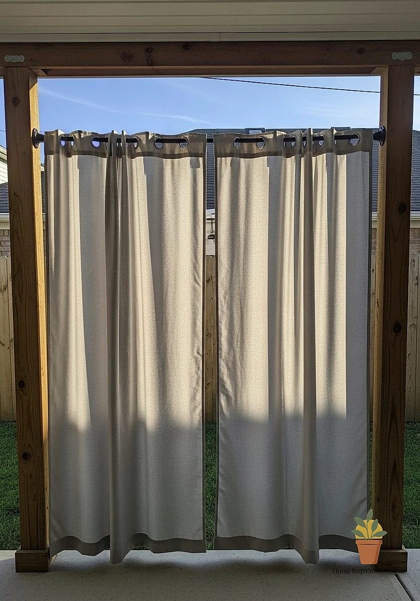 12 Privacy Wall Outdoor Concepts That Are Actually Achievable on a Budget 5 Outdoor Curtains on a Tension Rod