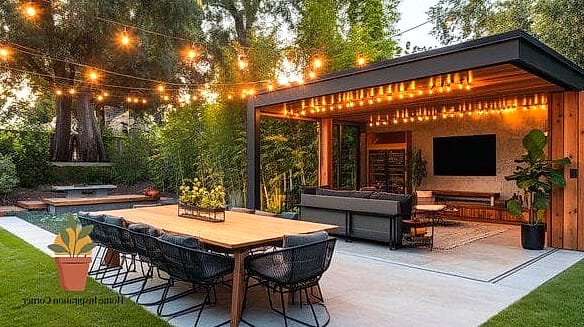 7 Backyard Oasis Designs You Need to See Right Now 7 Outdoor Dining Pergola with Climbing Vines