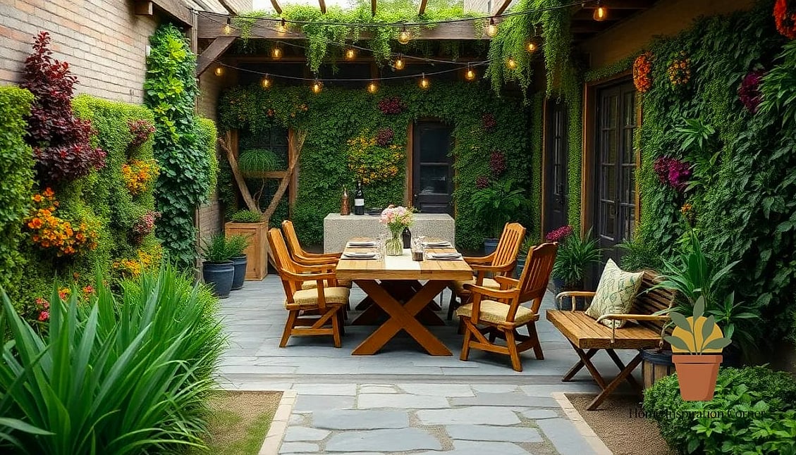 Outdoor Dining Pergola with Retractable Shade