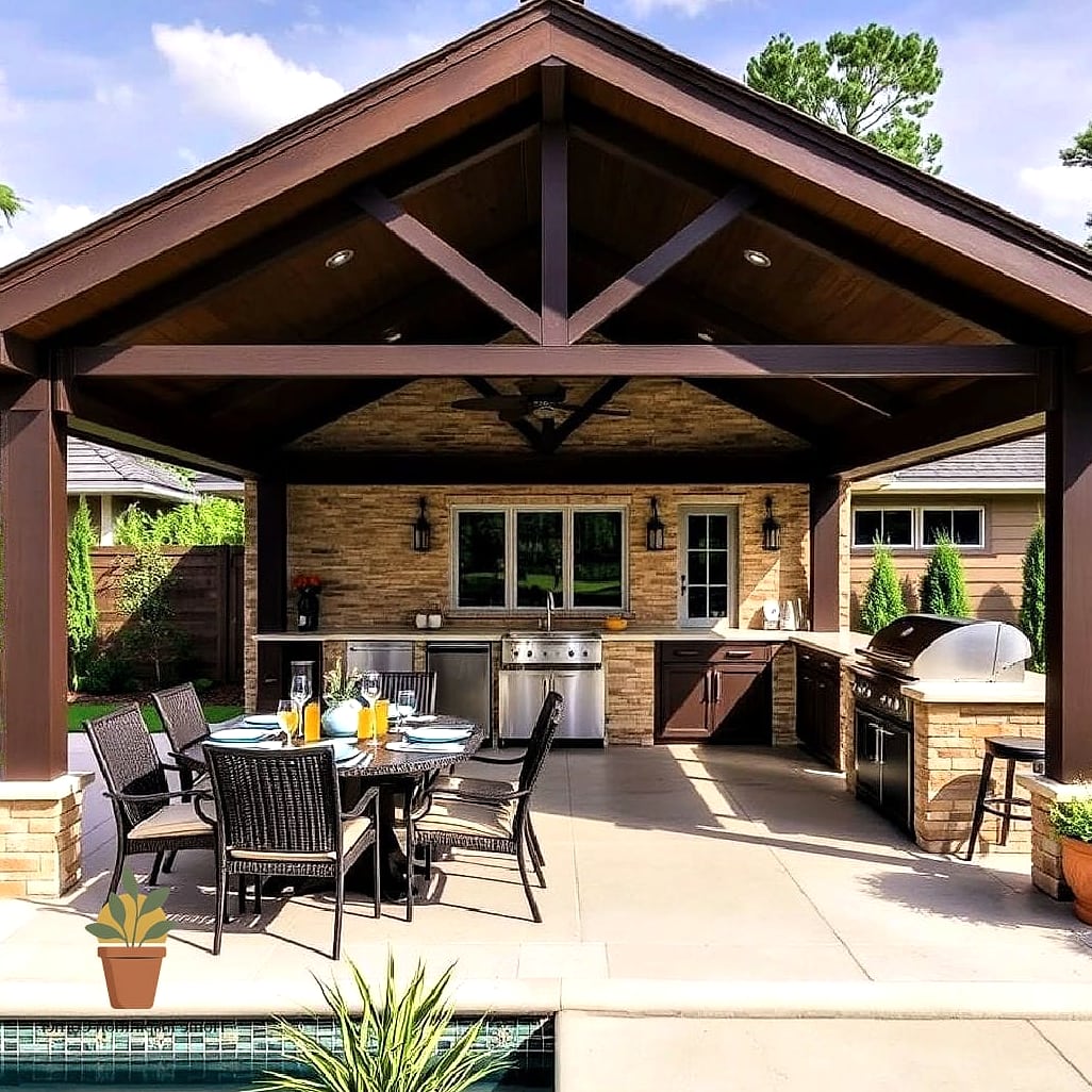 Outdoor Kitchen or Bar Cart Setup