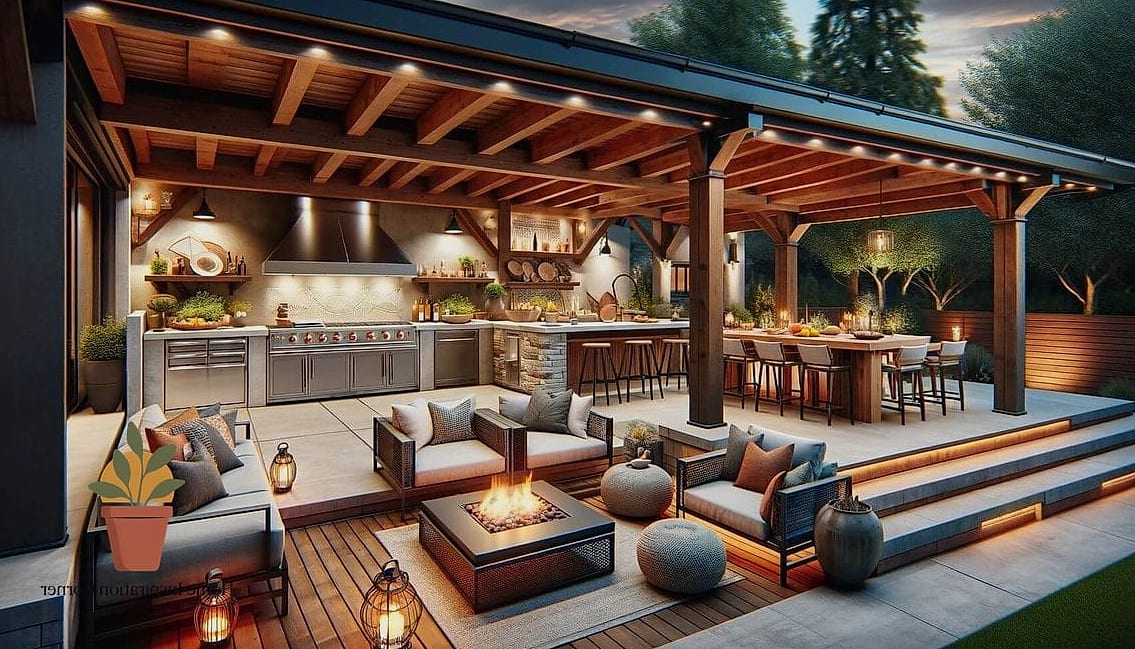 An Outdoor Kitchen or Grilling Station