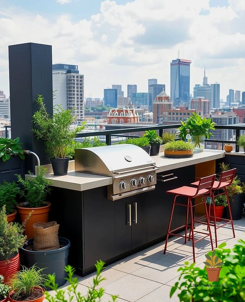 25 Home Terrace Ideas Ideas That Will Transform Your Space 13 Outdoor Kitchenette or Grill Station