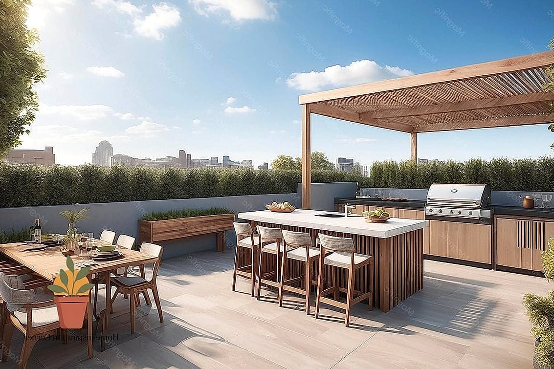 Outdoor Kitchenette for Weekend Grilling