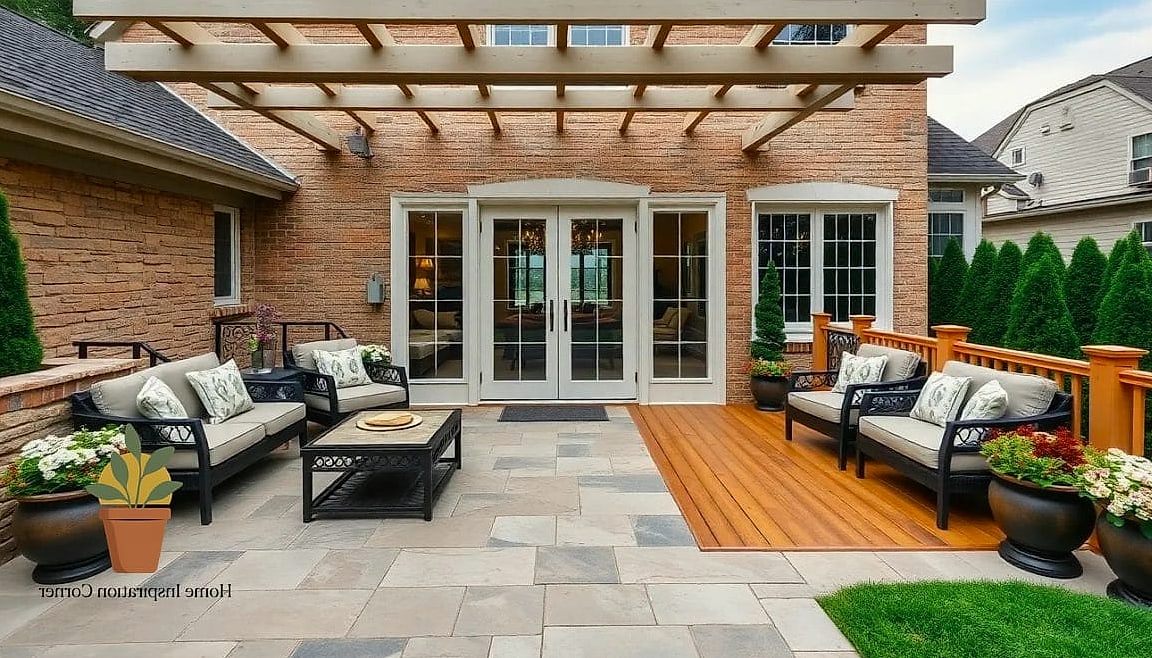 Outdoor Living Room With Weatherproof Furniture