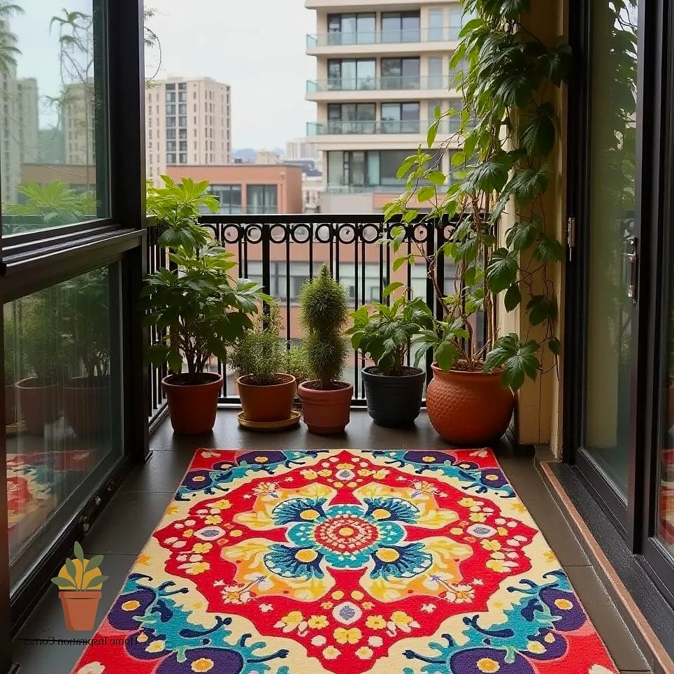 Outdoor Rug Layered Layout