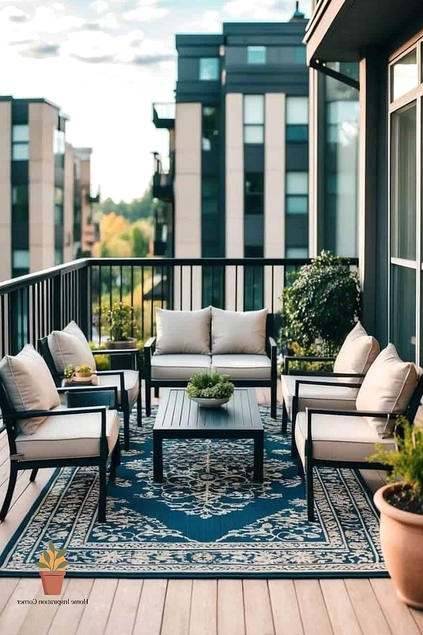 Outdoor Rug Over Concrete