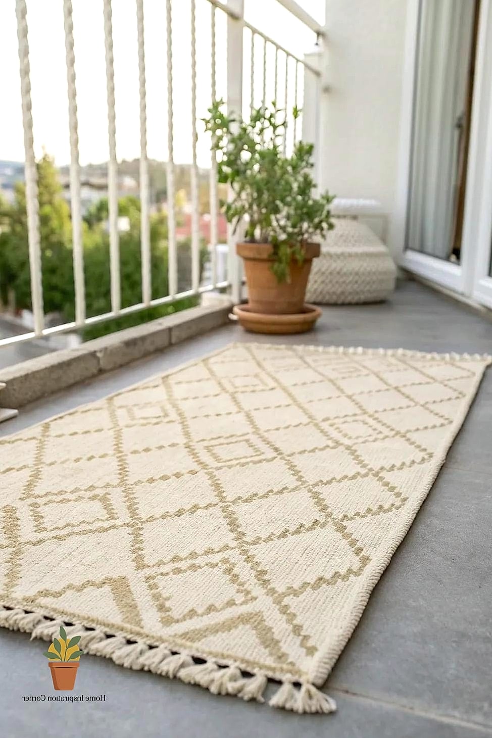 An Outdoor Rug to Define the Space