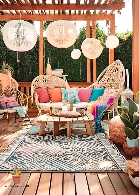 25 Stunning Patio Extension Ideas Ideas for Every Budget 22 Outdoor Rug Zone Extension