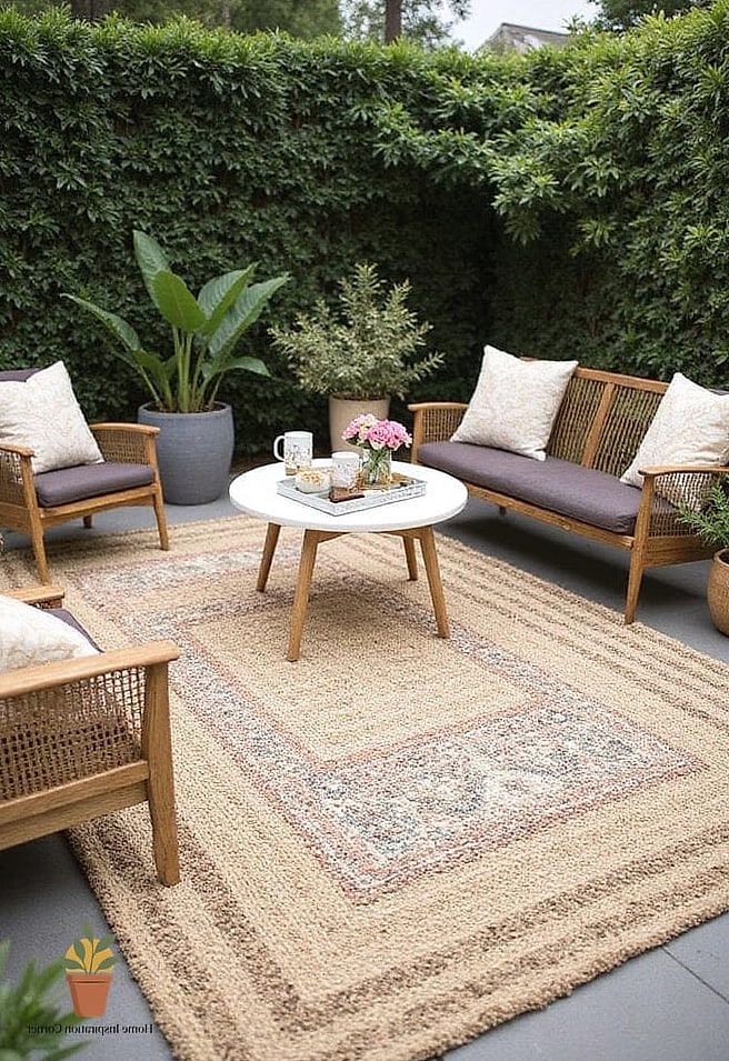 Outdoor Rugs with Fringe Detailing