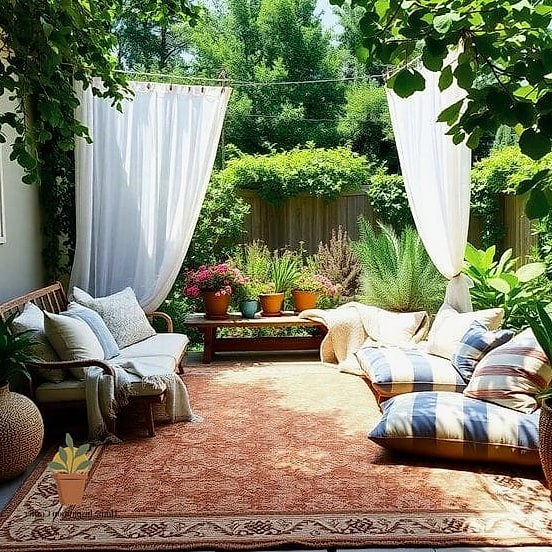 Outdoor Rugs Layered Over Concrete or Decking