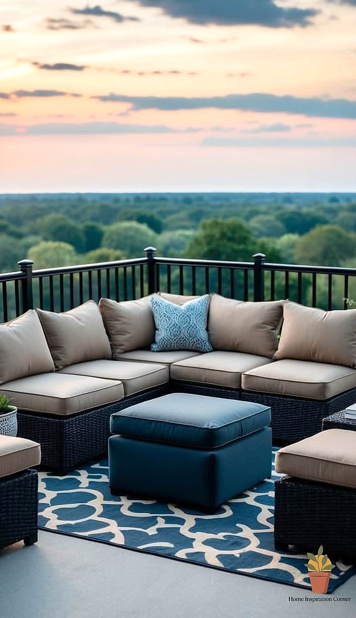 Outdoor Sectional Sofa Setup