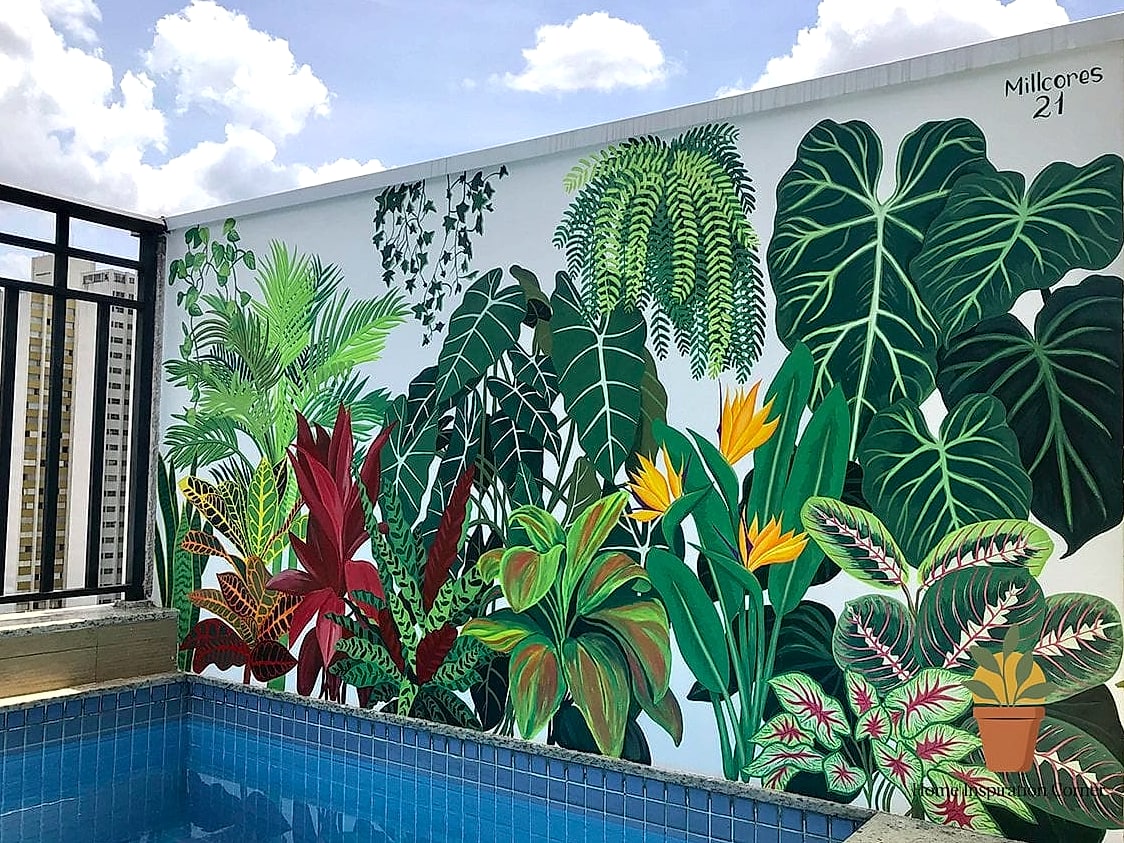 Oversized Botanical Leaf Murals
