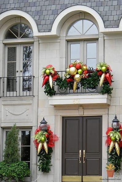 Oversized Ornaments as Hanging Decor