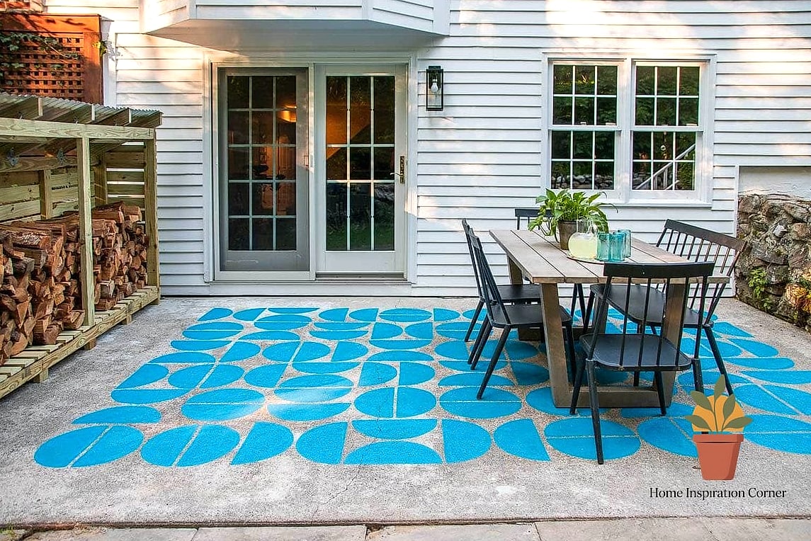 15 Patio Decorating Ideas Photos That Will Inspire Your Next Project 10 Painted Concrete Floors