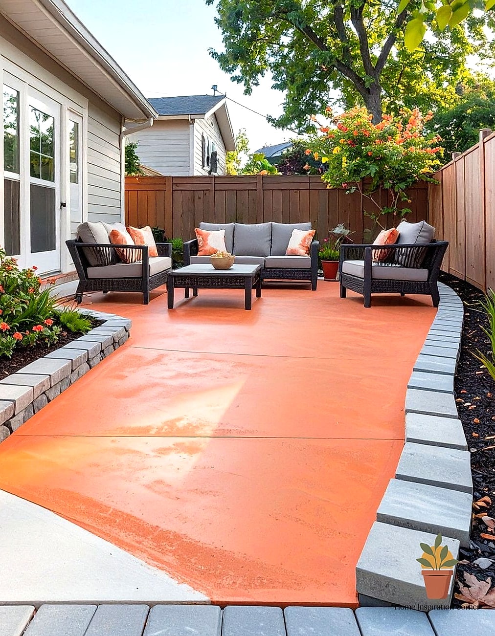 Painted Concrete Slab