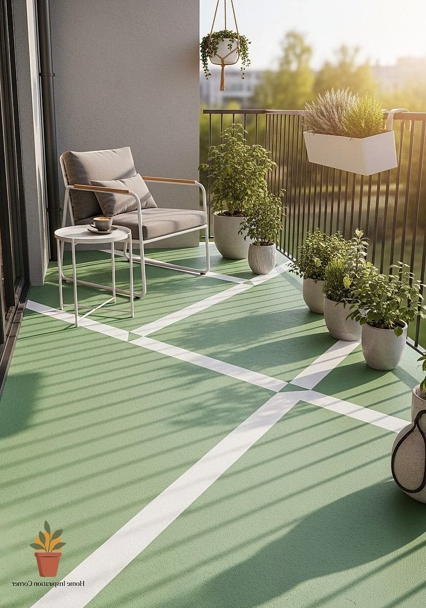 Painted Concrete Floor