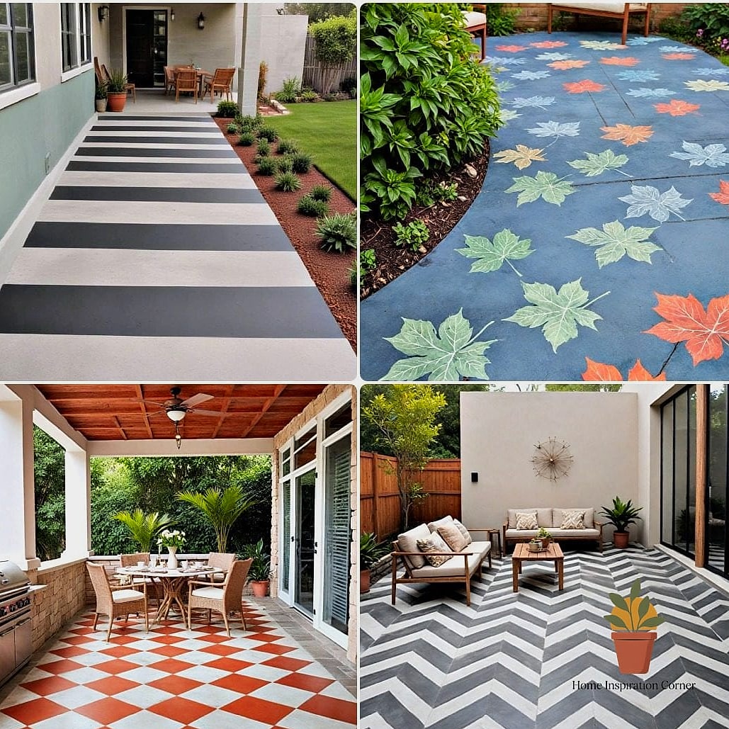 Painted Concrete Floor