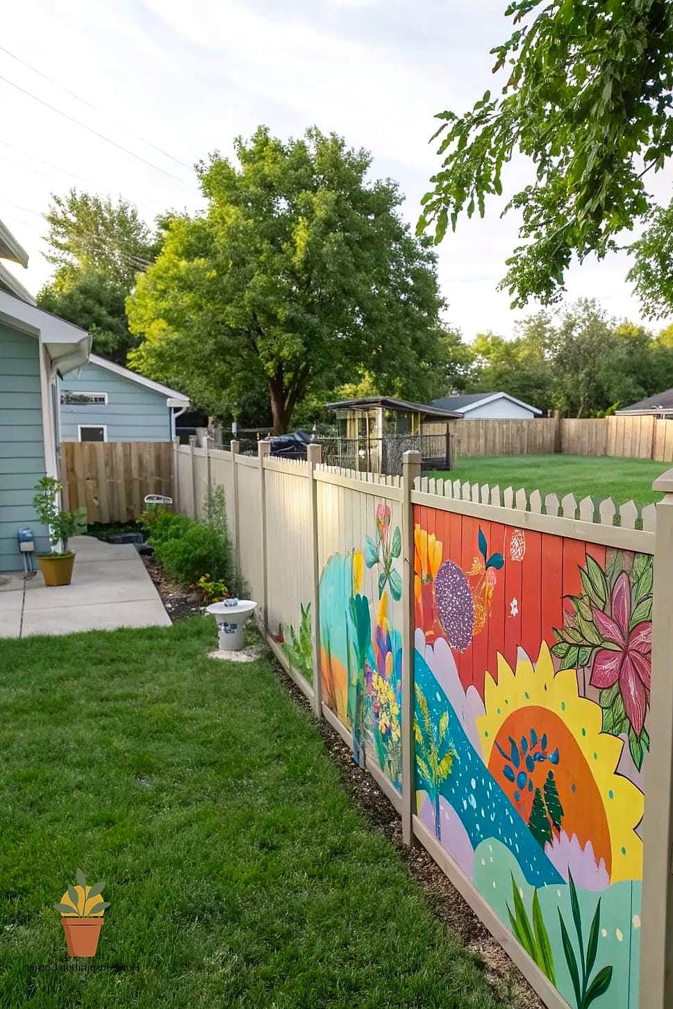 Painted Rock Garden Border