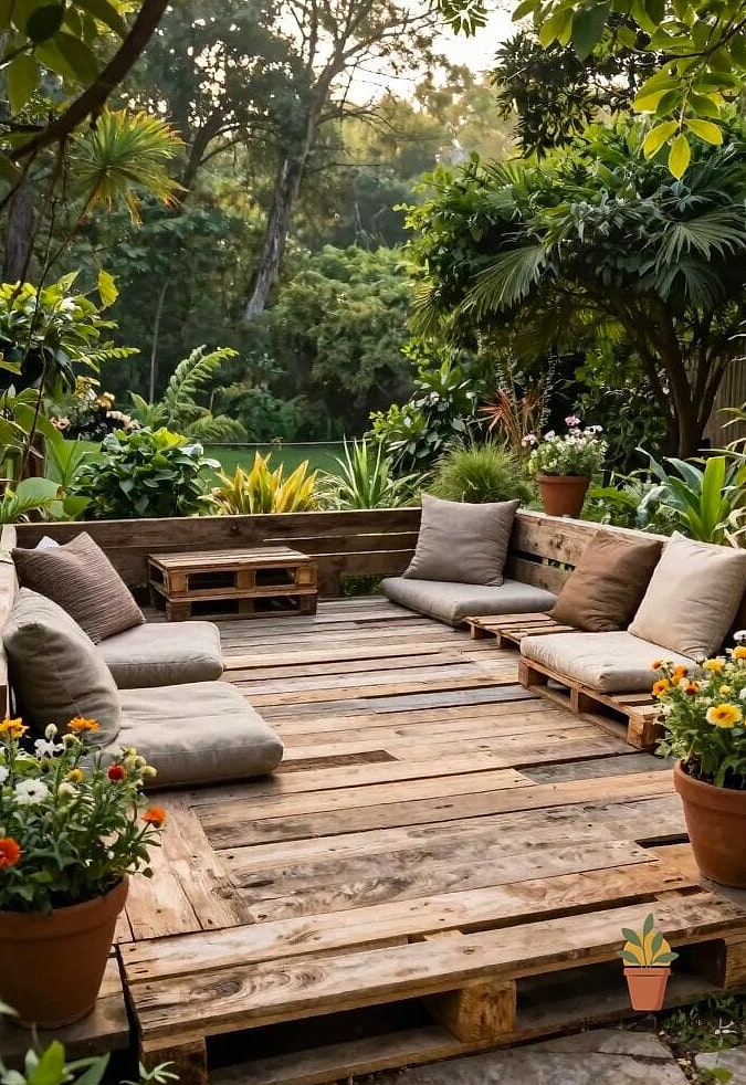 Pallet Wood Deck Flooring