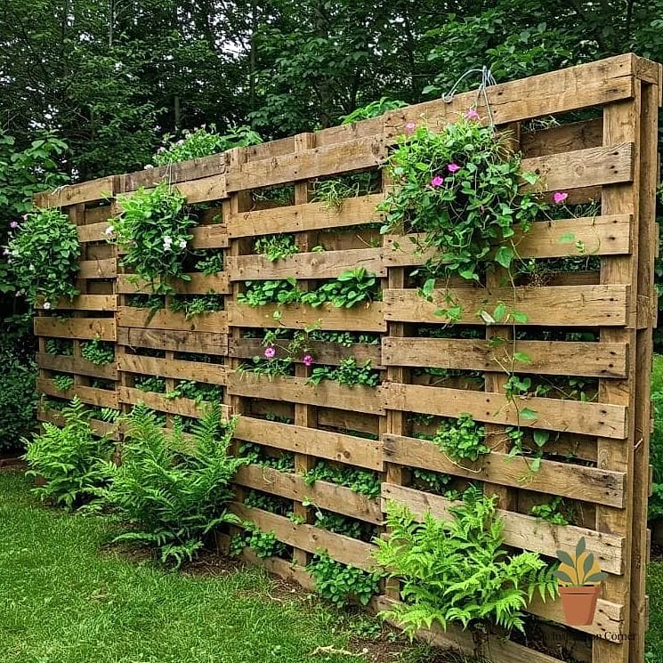 12 Privacy Wall Outdoor Concepts That Are Actually Achievable on a Budget 4 Pallet Wood Privacy Screen