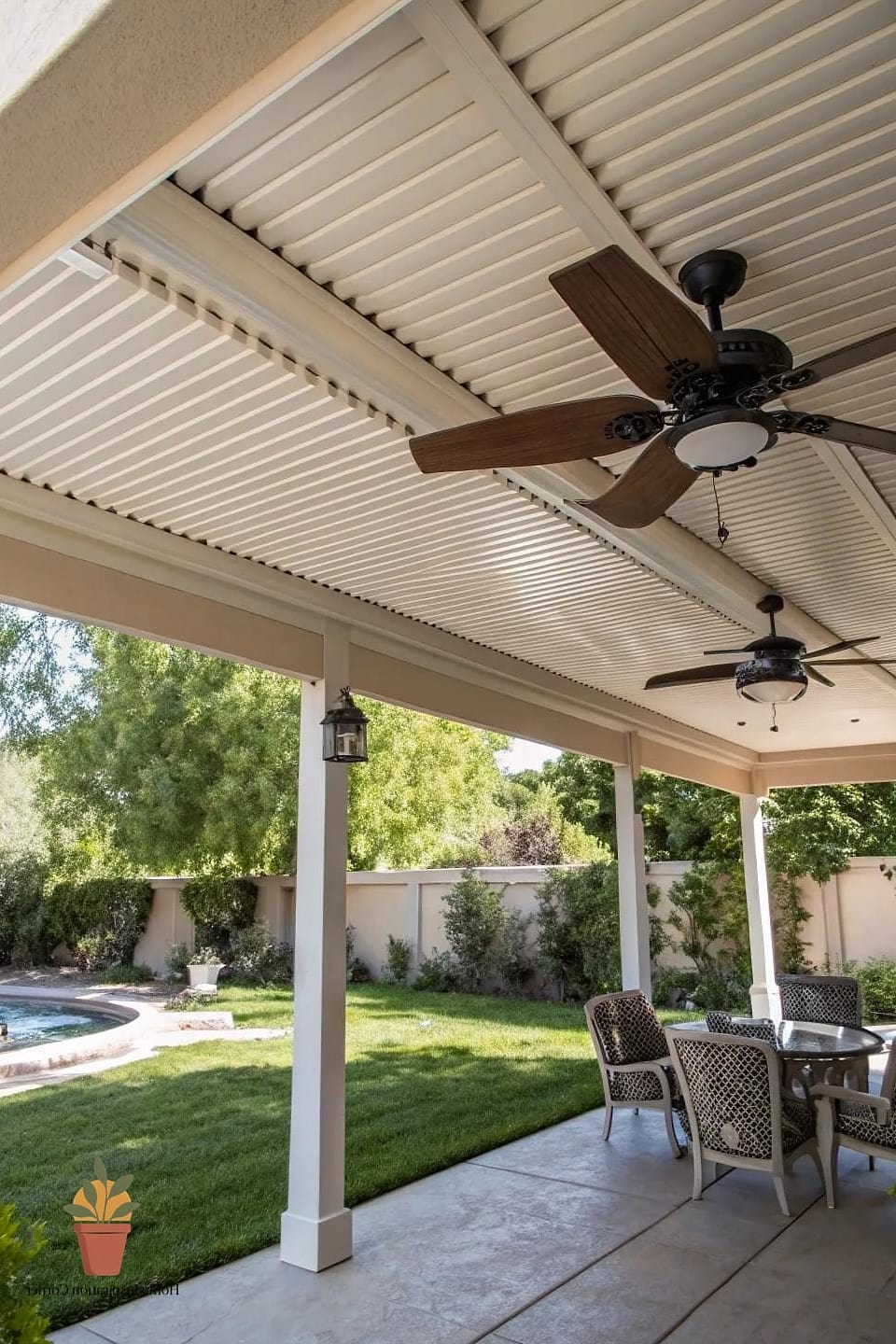 Patio Cover with Ceiling Beadboard